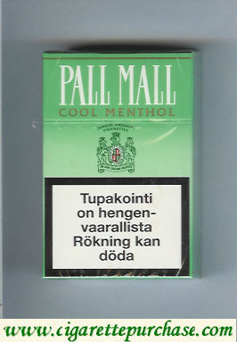 Pall Mall Cool Menthol cigarettes hard box